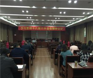 城投公司學(xué)習貫徹十八屆六中全會(huì )精神會(huì )議
